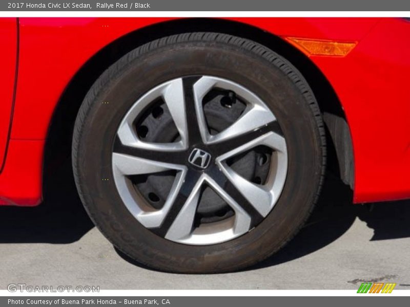 Rallye Red / Black 2017 Honda Civic LX Sedan