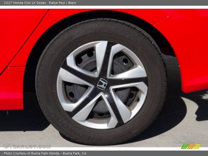 Rallye Red / Black 2017 Honda Civic LX Sedan