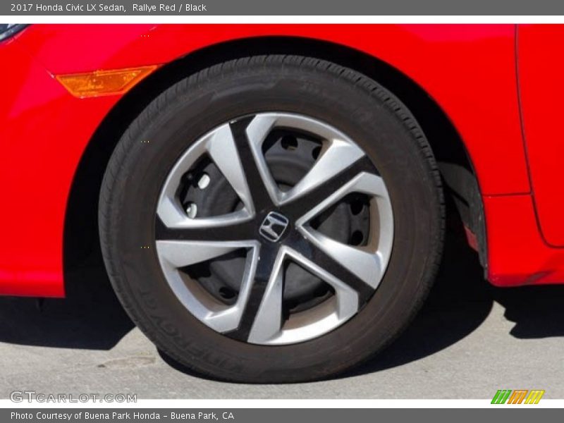 Rallye Red / Black 2017 Honda Civic LX Sedan