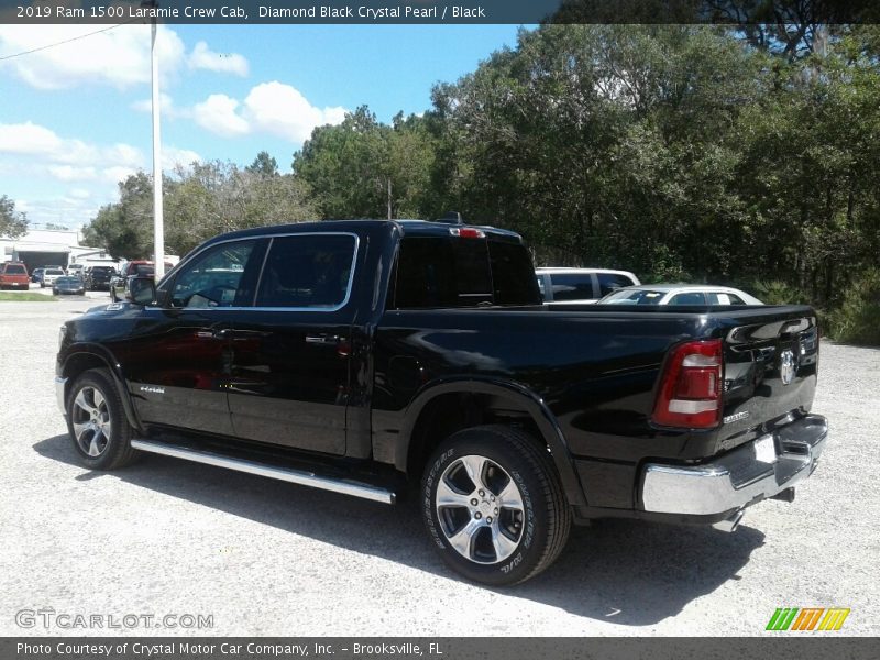 Diamond Black Crystal Pearl / Black 2019 Ram 1500 Laramie Crew Cab