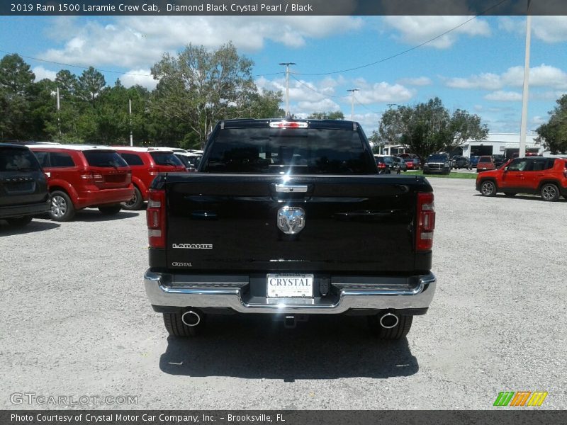 Diamond Black Crystal Pearl / Black 2019 Ram 1500 Laramie Crew Cab