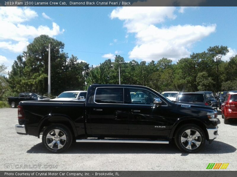 Diamond Black Crystal Pearl / Black 2019 Ram 1500 Laramie Crew Cab