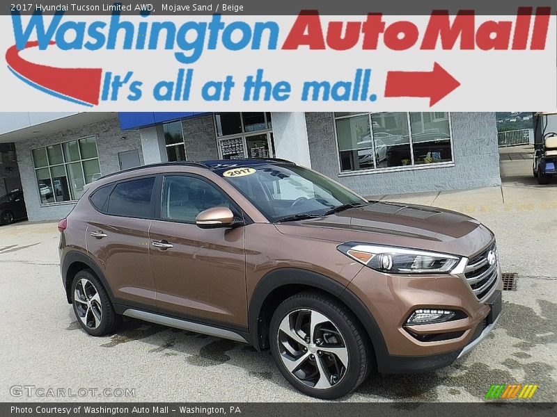 Mojave Sand / Beige 2017 Hyundai Tucson Limited AWD