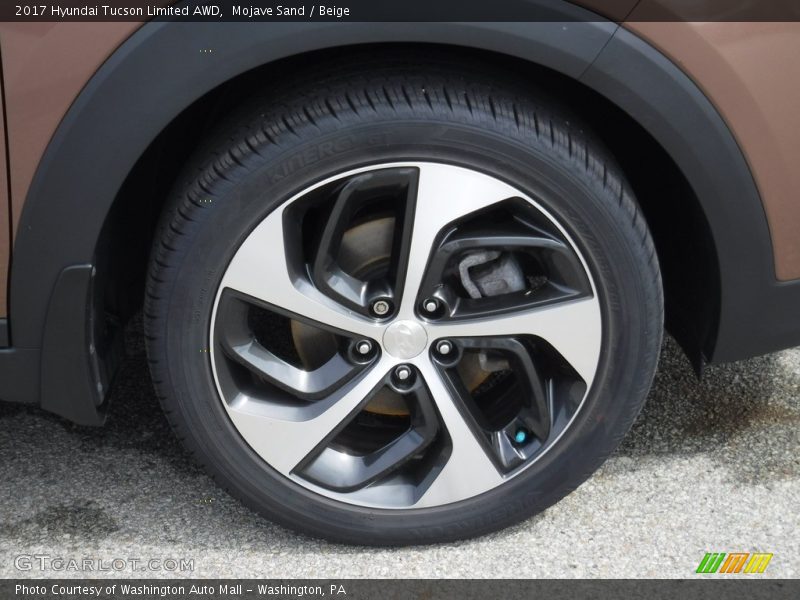 Mojave Sand / Beige 2017 Hyundai Tucson Limited AWD