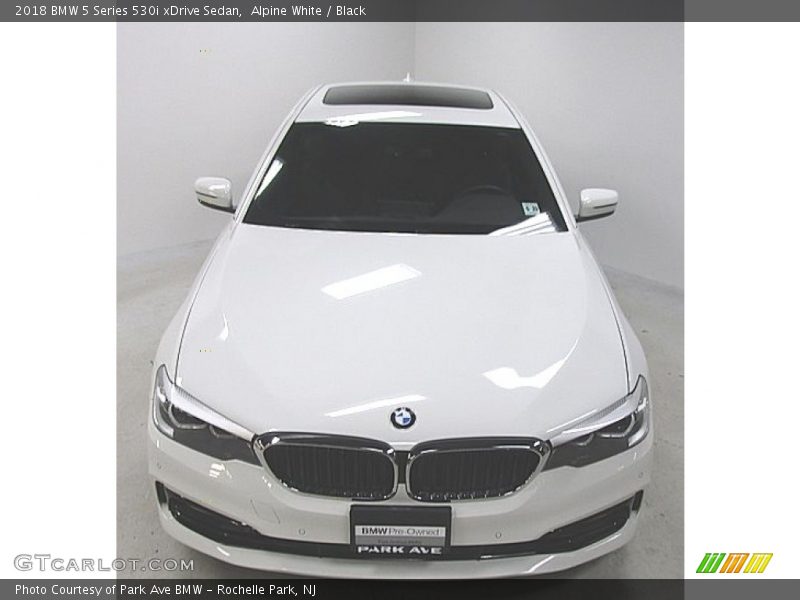 Alpine White / Black 2018 BMW 5 Series 530i xDrive Sedan
