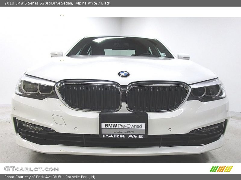 Alpine White / Black 2018 BMW 5 Series 530i xDrive Sedan