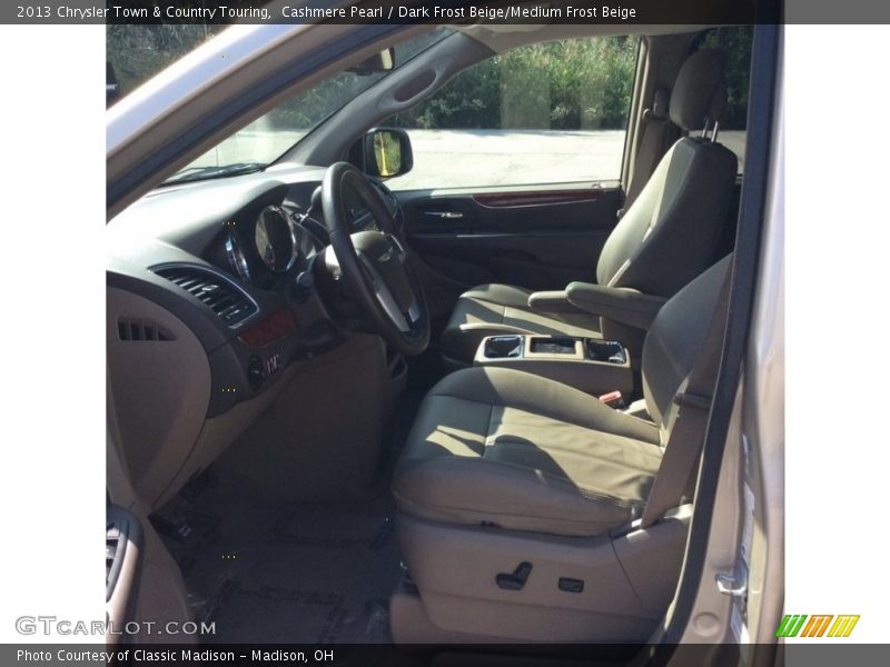 Cashmere Pearl / Dark Frost Beige/Medium Frost Beige 2013 Chrysler Town & Country Touring