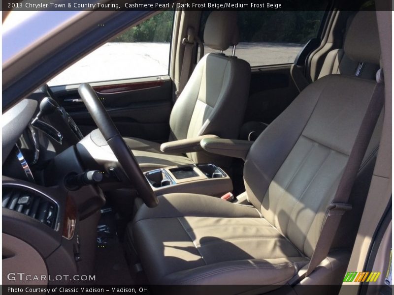 Cashmere Pearl / Dark Frost Beige/Medium Frost Beige 2013 Chrysler Town & Country Touring