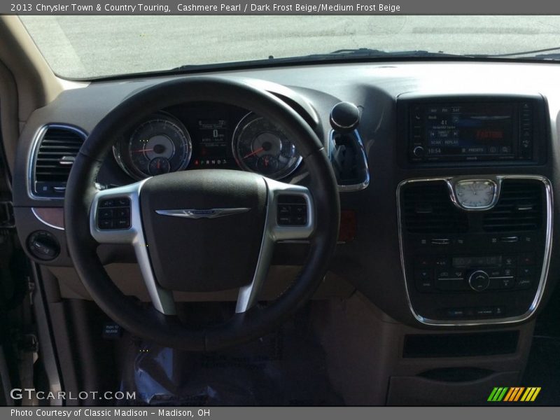 Cashmere Pearl / Dark Frost Beige/Medium Frost Beige 2013 Chrysler Town & Country Touring