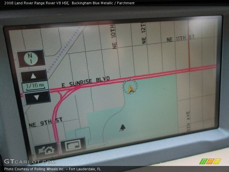 Buckingham Blue Metallic / Parchment 2008 Land Rover Range Rover V8 HSE