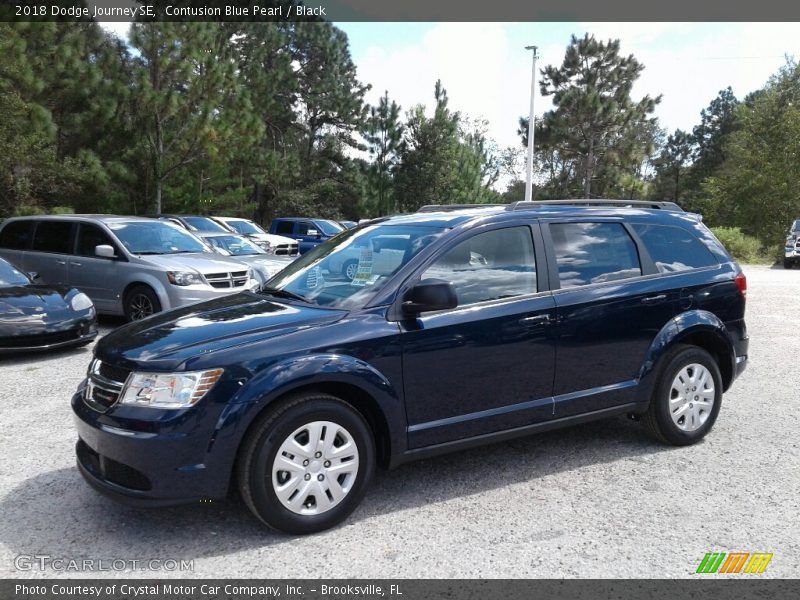 Contusion Blue Pearl / Black 2018 Dodge Journey SE