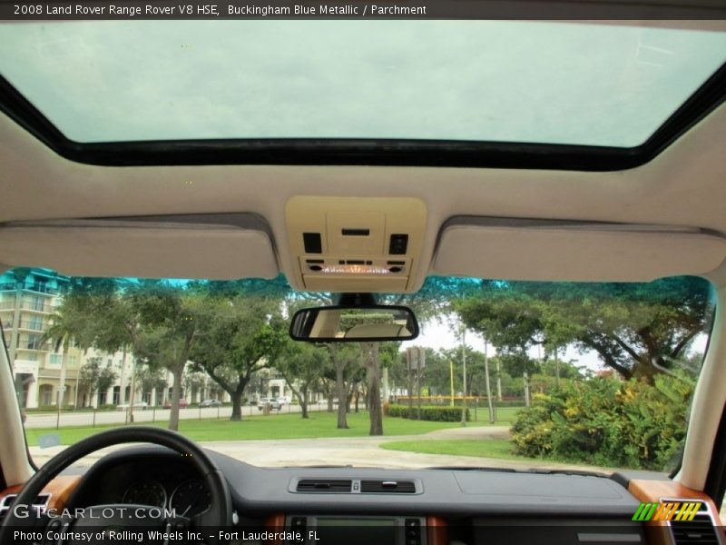 Buckingham Blue Metallic / Parchment 2008 Land Rover Range Rover V8 HSE
