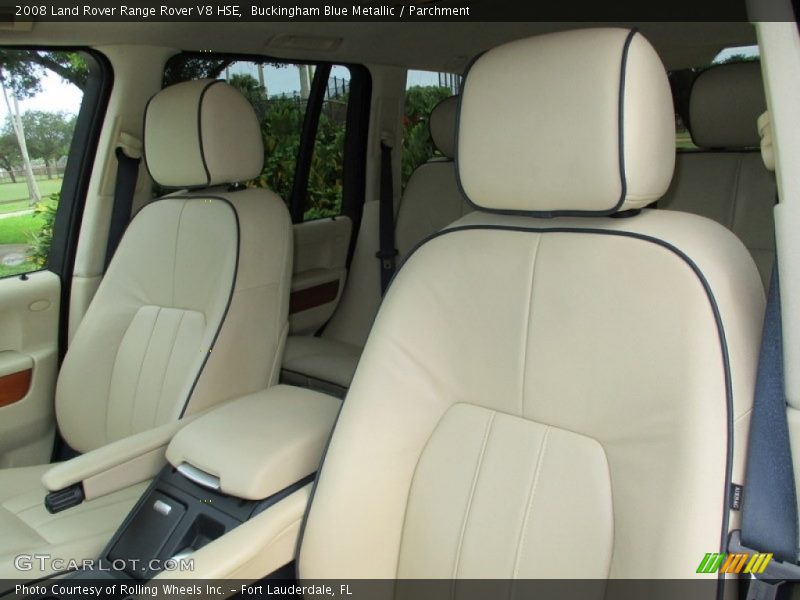 Buckingham Blue Metallic / Parchment 2008 Land Rover Range Rover V8 HSE