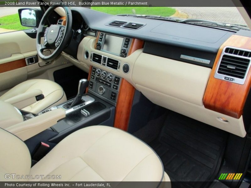 Buckingham Blue Metallic / Parchment 2008 Land Rover Range Rover V8 HSE