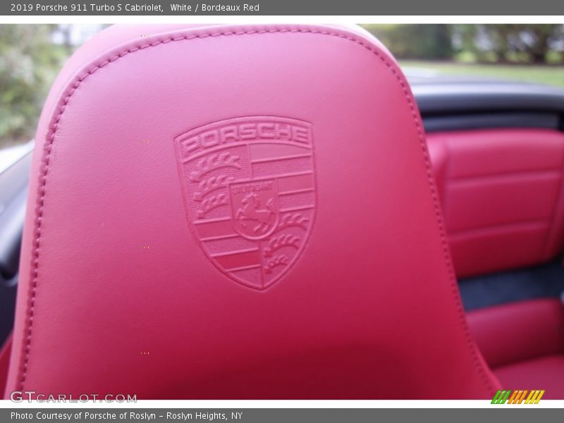 White / Bordeaux Red 2019 Porsche 911 Turbo S Cabriolet