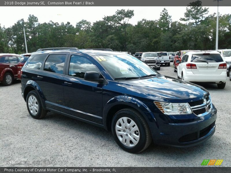 Contusion Blue Pearl / Black 2018 Dodge Journey SE