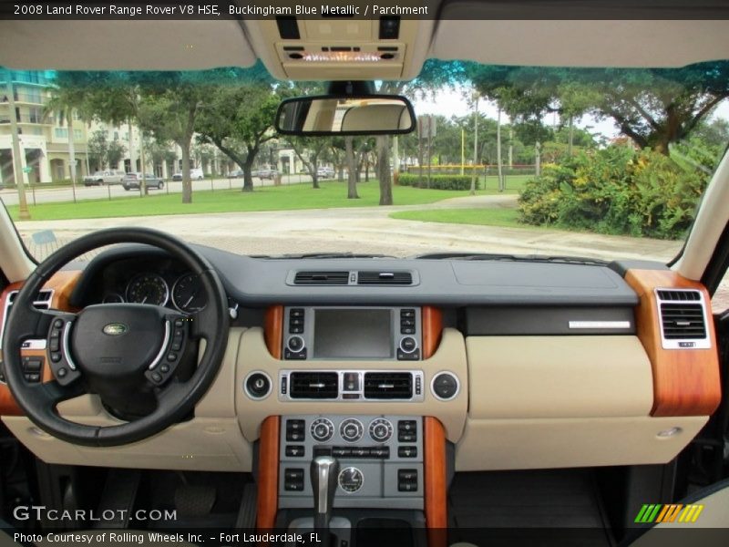 Buckingham Blue Metallic / Parchment 2008 Land Rover Range Rover V8 HSE