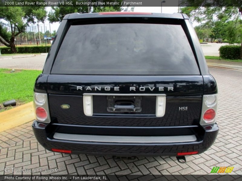 Buckingham Blue Metallic / Parchment 2008 Land Rover Range Rover V8 HSE