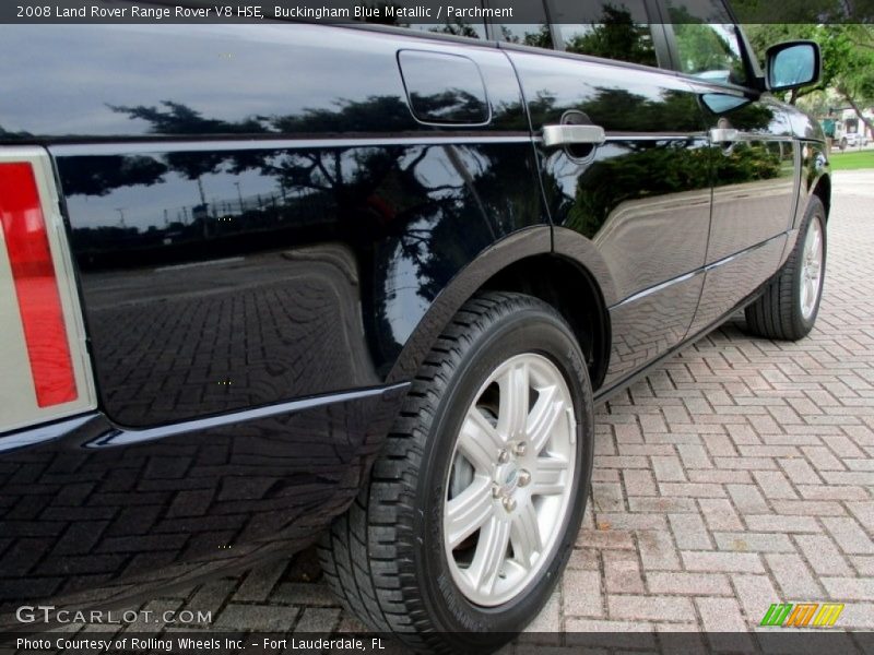 Buckingham Blue Metallic / Parchment 2008 Land Rover Range Rover V8 HSE