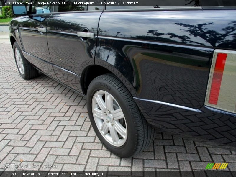 Buckingham Blue Metallic / Parchment 2008 Land Rover Range Rover V8 HSE