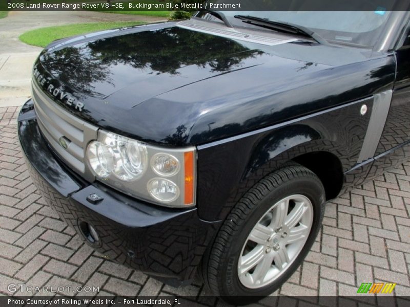 Buckingham Blue Metallic / Parchment 2008 Land Rover Range Rover V8 HSE