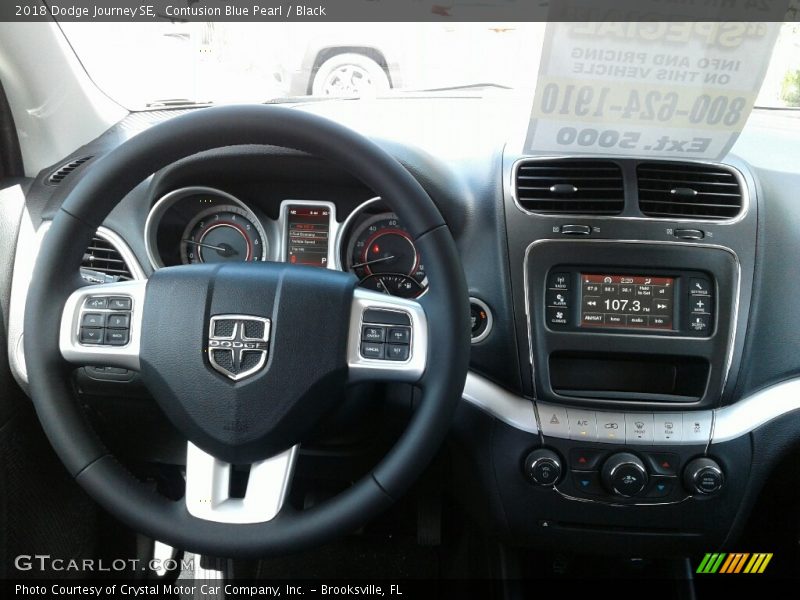 Contusion Blue Pearl / Black 2018 Dodge Journey SE