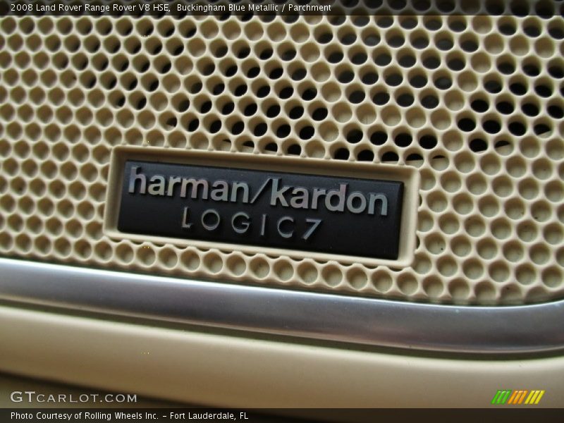 Buckingham Blue Metallic / Parchment 2008 Land Rover Range Rover V8 HSE