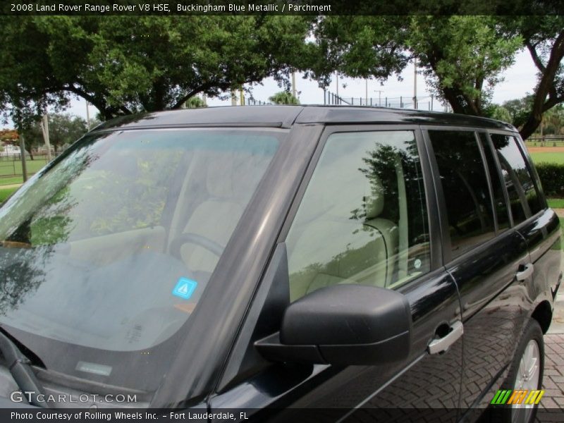 Buckingham Blue Metallic / Parchment 2008 Land Rover Range Rover V8 HSE