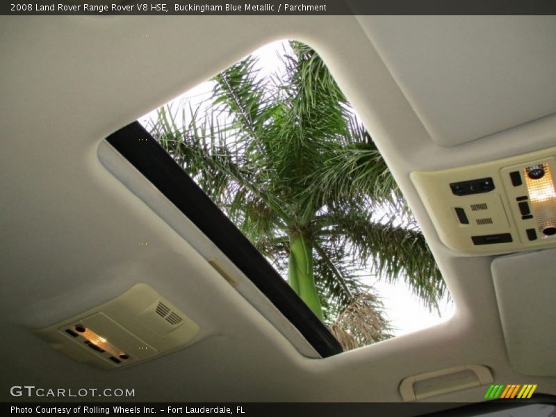 Buckingham Blue Metallic / Parchment 2008 Land Rover Range Rover V8 HSE