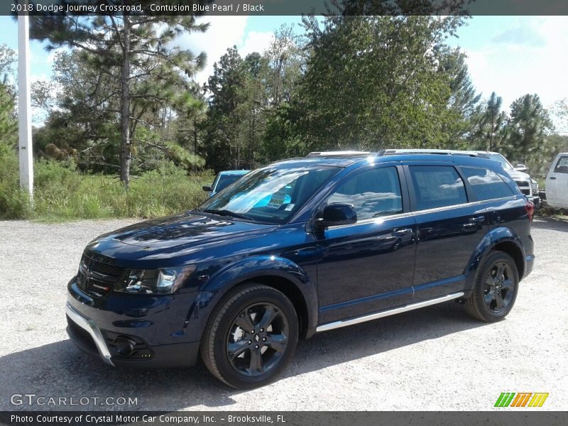 Contusion Blue Pearl / Black 2018 Dodge Journey Crossroad