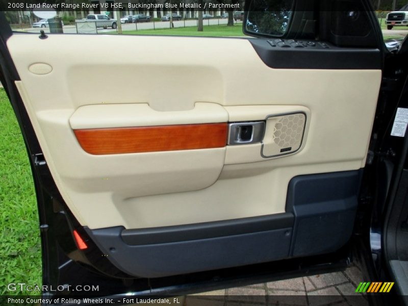 Buckingham Blue Metallic / Parchment 2008 Land Rover Range Rover V8 HSE
