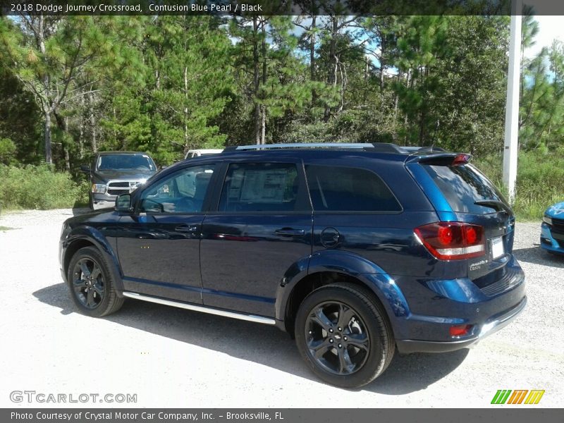 Contusion Blue Pearl / Black 2018 Dodge Journey Crossroad