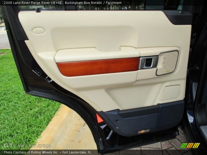 Buckingham Blue Metallic / Parchment 2008 Land Rover Range Rover V8 HSE