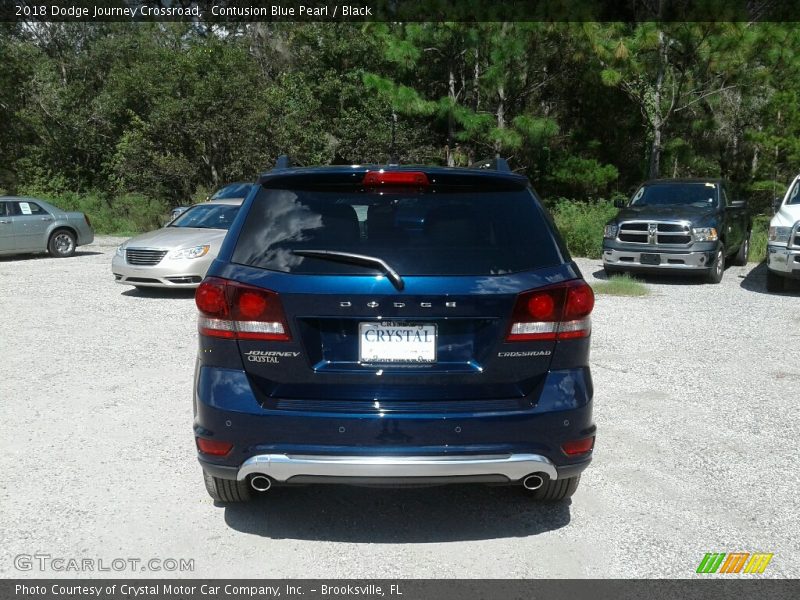Contusion Blue Pearl / Black 2018 Dodge Journey Crossroad