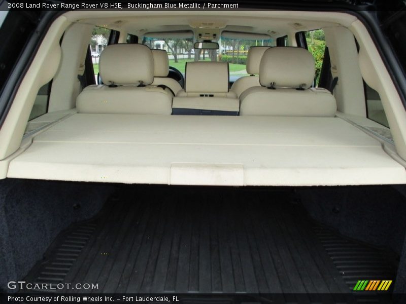 Buckingham Blue Metallic / Parchment 2008 Land Rover Range Rover V8 HSE