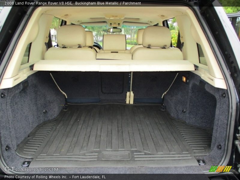 Buckingham Blue Metallic / Parchment 2008 Land Rover Range Rover V8 HSE