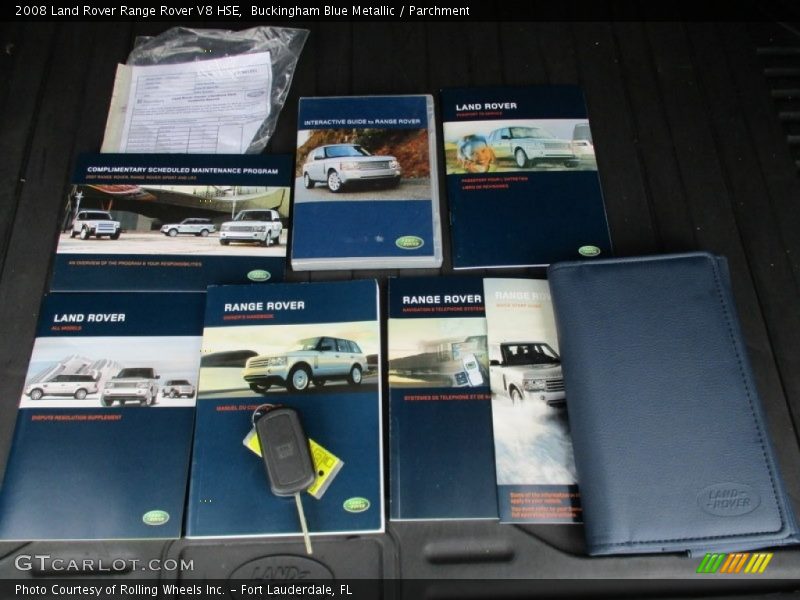 Buckingham Blue Metallic / Parchment 2008 Land Rover Range Rover V8 HSE
