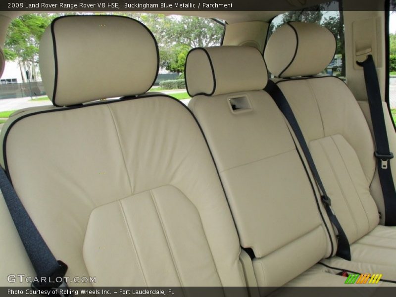 Buckingham Blue Metallic / Parchment 2008 Land Rover Range Rover V8 HSE