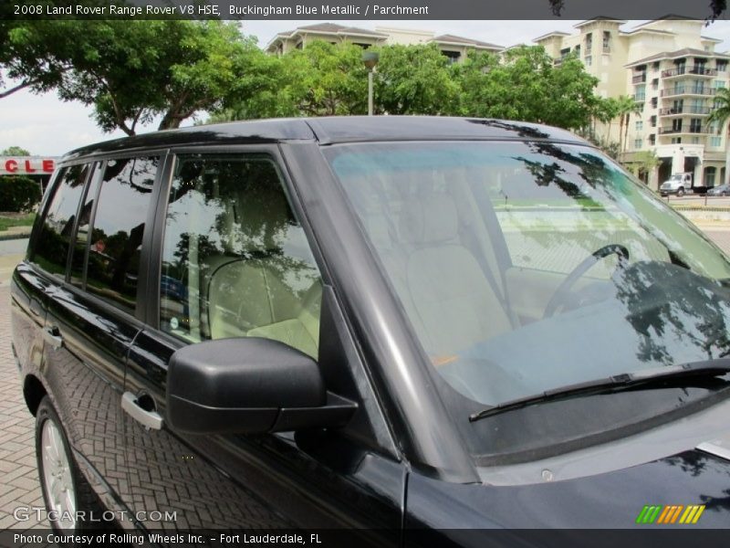 Buckingham Blue Metallic / Parchment 2008 Land Rover Range Rover V8 HSE