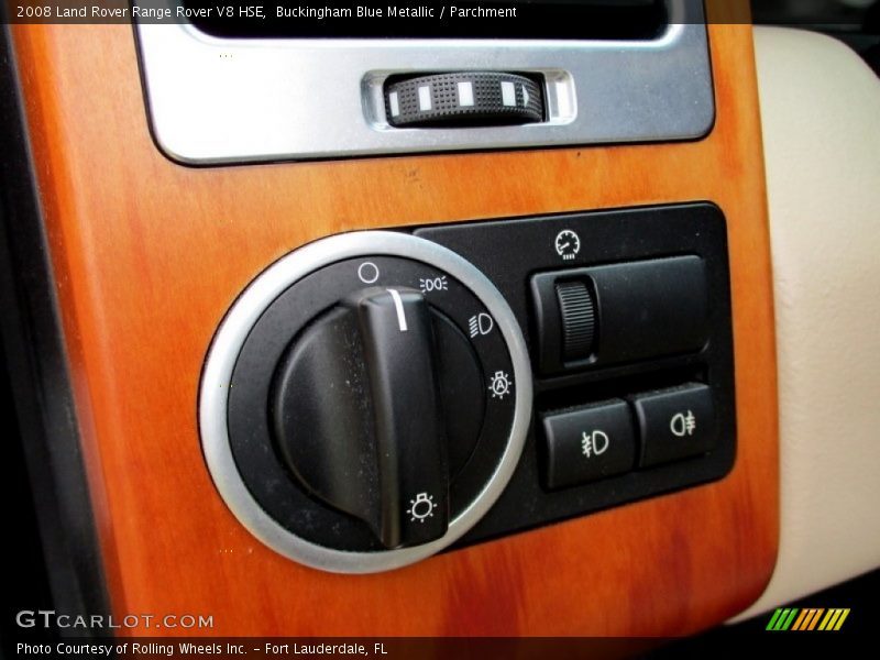 Buckingham Blue Metallic / Parchment 2008 Land Rover Range Rover V8 HSE