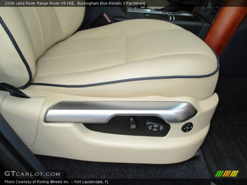 Buckingham Blue Metallic / Parchment 2008 Land Rover Range Rover V8 HSE