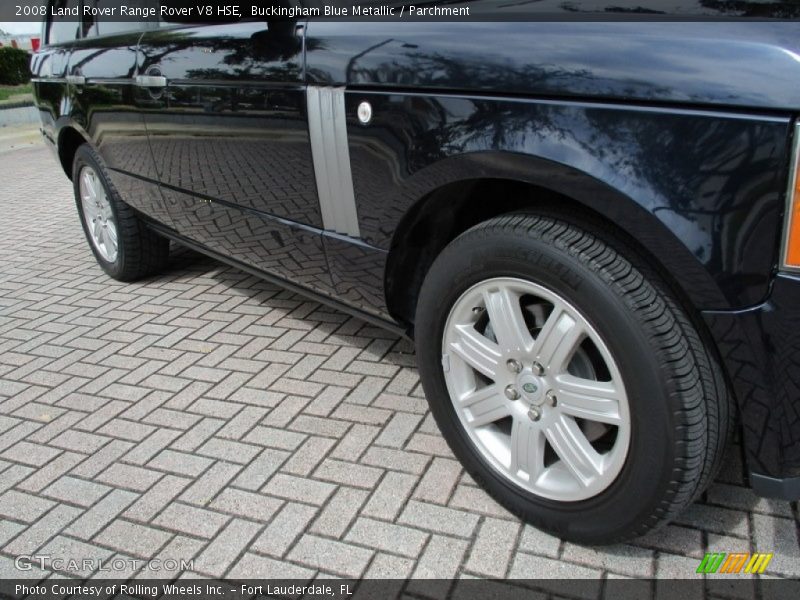 Buckingham Blue Metallic / Parchment 2008 Land Rover Range Rover V8 HSE