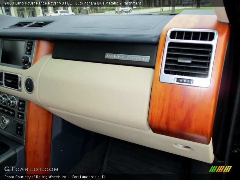 Buckingham Blue Metallic / Parchment 2008 Land Rover Range Rover V8 HSE