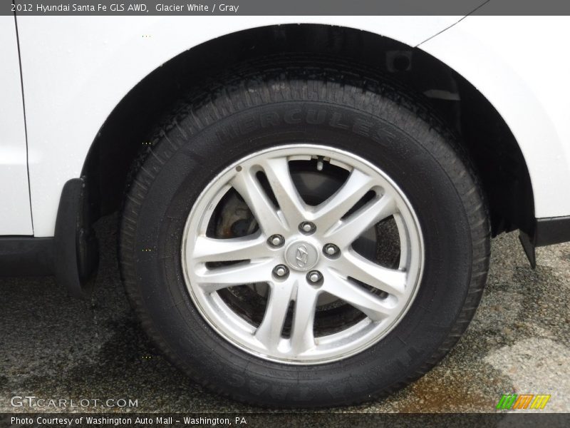 Glacier White / Gray 2012 Hyundai Santa Fe GLS AWD