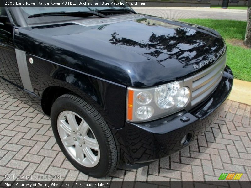 Buckingham Blue Metallic / Parchment 2008 Land Rover Range Rover V8 HSE