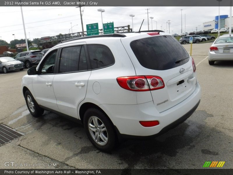Glacier White / Gray 2012 Hyundai Santa Fe GLS AWD