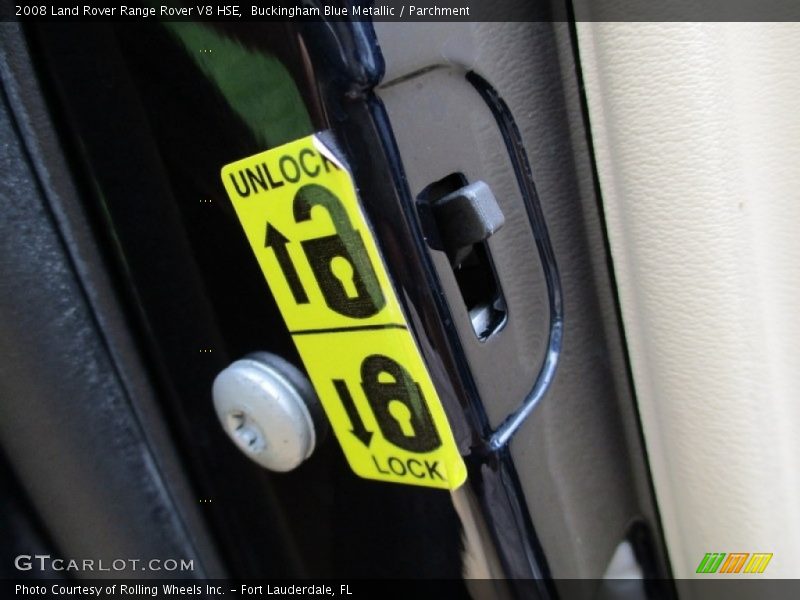 Buckingham Blue Metallic / Parchment 2008 Land Rover Range Rover V8 HSE