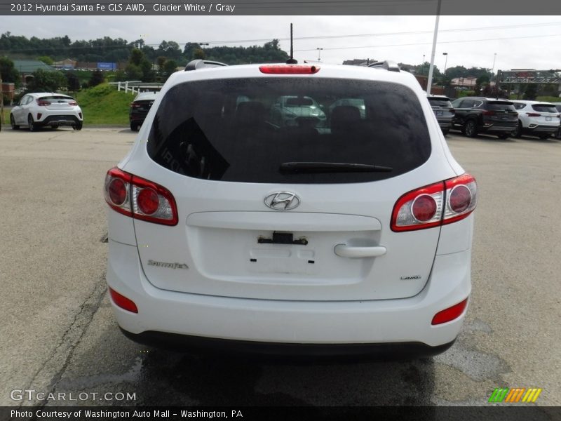 Glacier White / Gray 2012 Hyundai Santa Fe GLS AWD