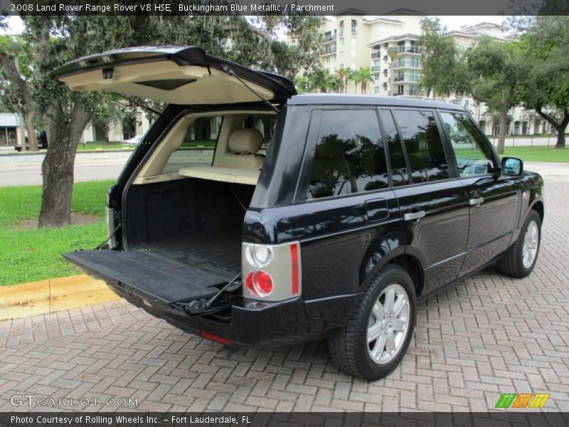 Buckingham Blue Metallic / Parchment 2008 Land Rover Range Rover V8 HSE