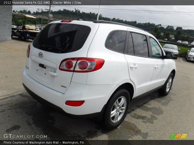 Glacier White / Gray 2012 Hyundai Santa Fe GLS AWD